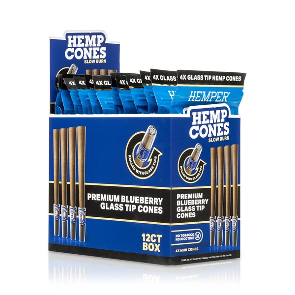 Mini Size Glass Tipped Hemp Cones - Image 14