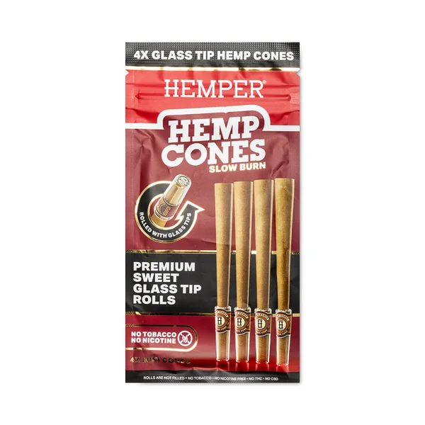Mini Size Glass Tipped Hemp Cones - Image 6