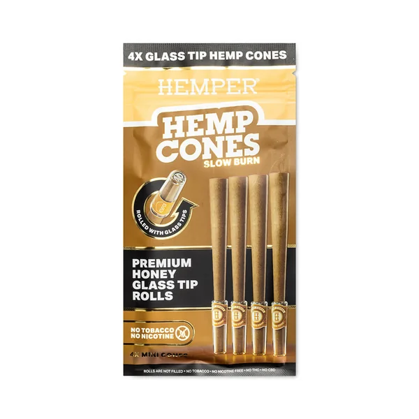 Mini Size Glass Tipped Hemp Cones - Image 7