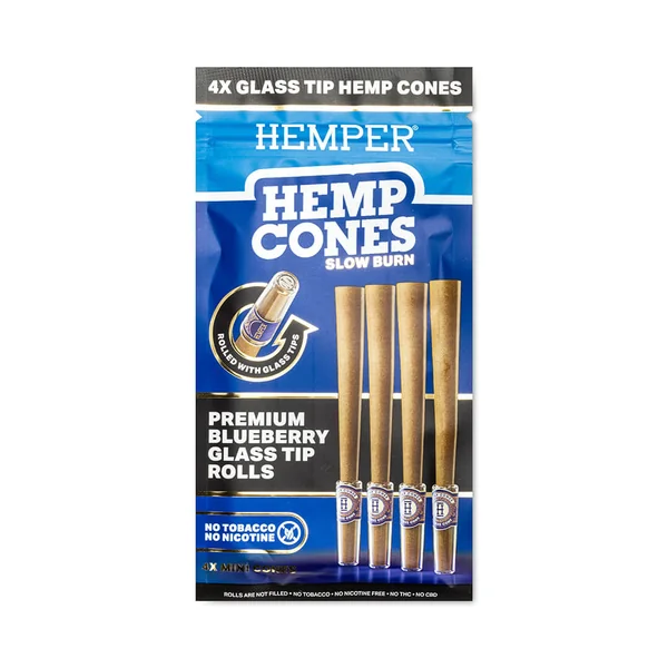 Mini Size Glass Tipped Hemp Cones - Image 8