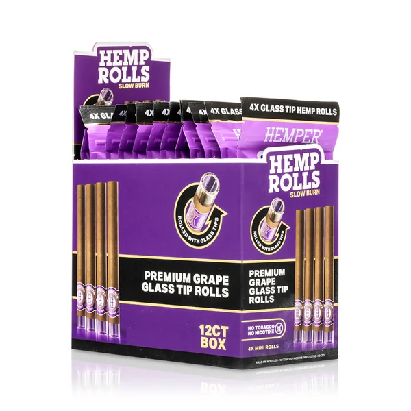 Mini Size Glass Tipped Hemp Rolls - Image 16