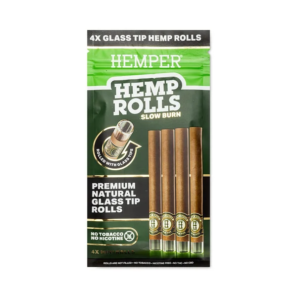 Mini Size Glass Tipped Hemp Rolls - Image 5