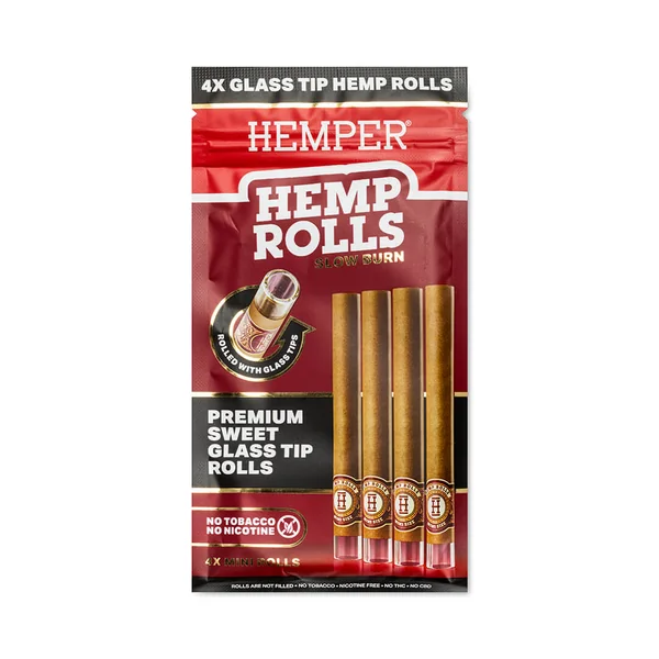 Mini Size Glass Tipped Hemp Rolls - Image 6