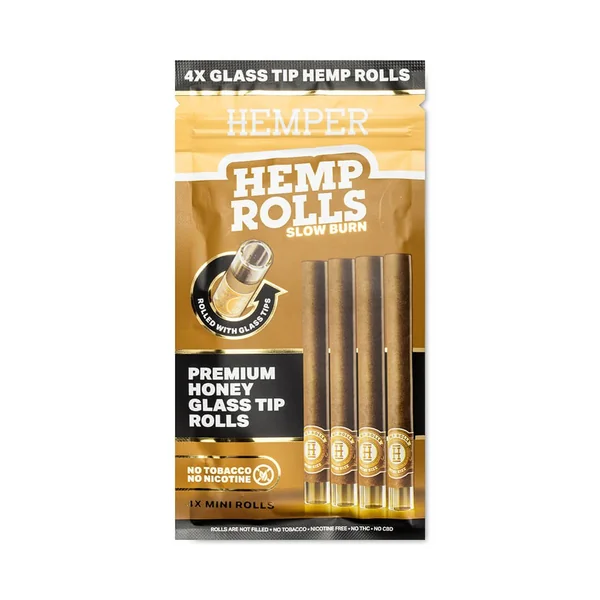 Mini Size Glass Tipped Hemp Rolls - Image 7