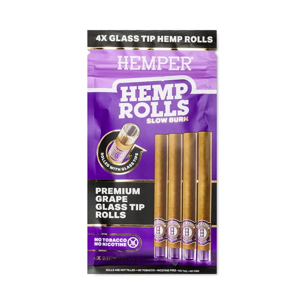 Mini Size Glass Tipped Hemp Rolls - Image 9