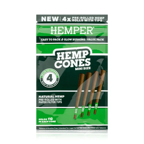 Mini Size Paper Tipped Hemp Cones - Image 6