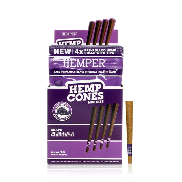Mini Size Paper Tipped Hemp Cones - Image 8
