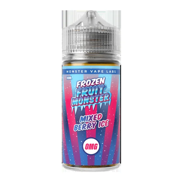 Mixed Berry Ice Frozen Fruit Monster eJuice Zero Nicotine 100ml