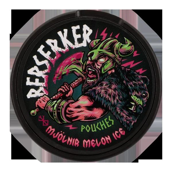 Mjolnir Melon Ice BERSERKER Caffeine Pouches