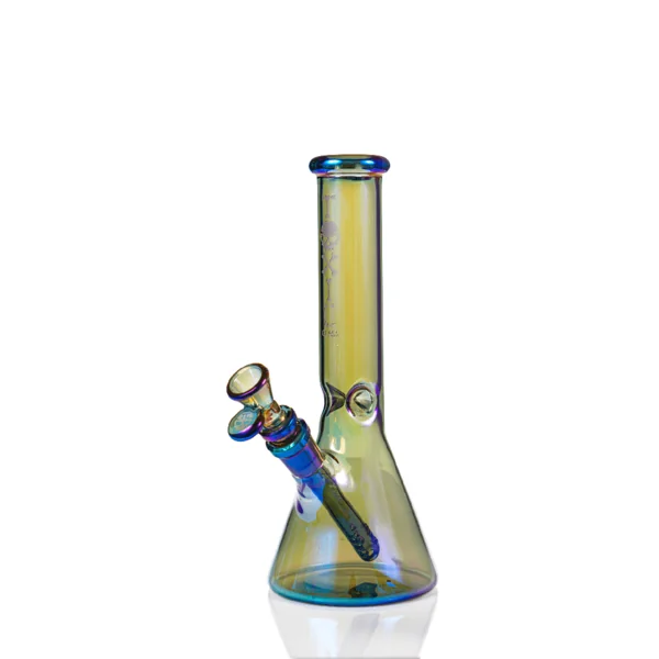 MKGlass (Glass Water Pipe) TX98 10″ Electroplated Trophy Beaker