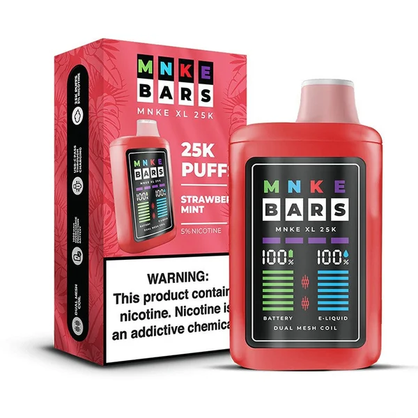 MNKE Bars XL 25K Disposable Vape (5%, 18ml) - Image 4
