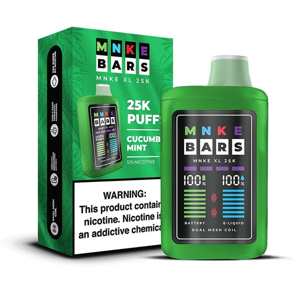 MNKE Bars XL 25K Disposable Vape (5%, 18ml) - Image 5