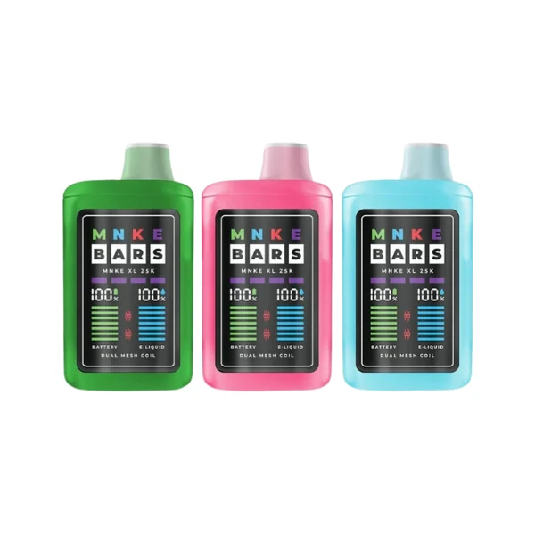 MNKE Bars XL 25K Vape Disposable | Bright LED Display
