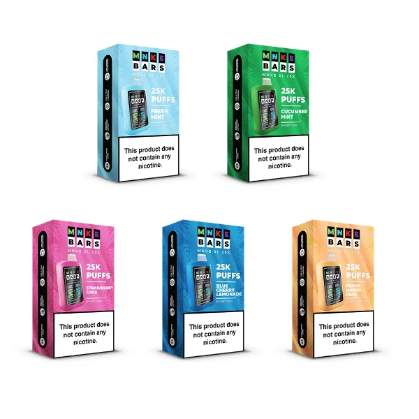 MNKE Bars XL ZERO 25000 Puffs Disposable Vape 18mL