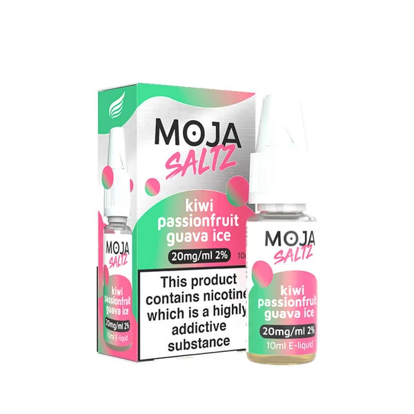 MOJA Saltz Kiwi Passion Guava 10ml Nic Salts E-Liquid - Image 2