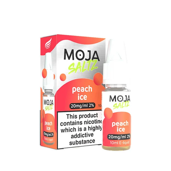 MOJA Saltz Peach Ice 10ml Nic Salts E-Liquid - Image 2