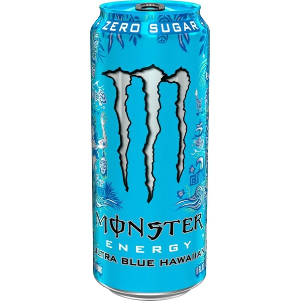 Monster Zero Sugar 16oz Ultra Fantasy Ultra Blue Hawaiian