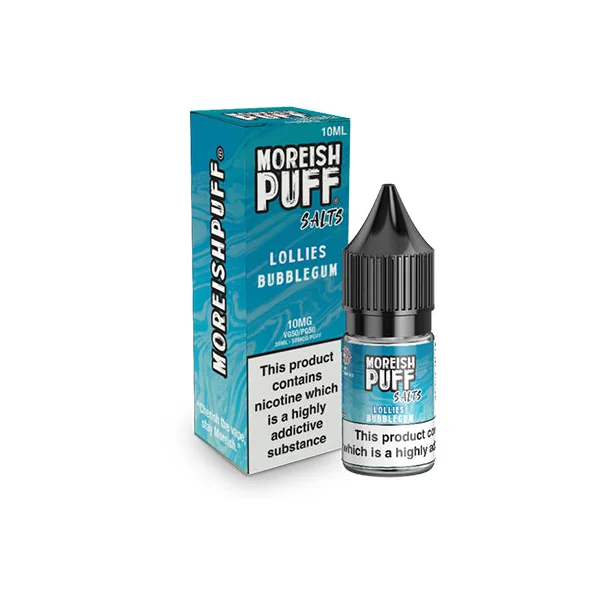 Moreish Puff Lollies Bubblegum Nic Salt E-Liquid