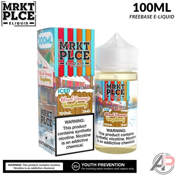 MRKT PLCE Iced Blood Orange Tangoberry E-Liquid 100mL