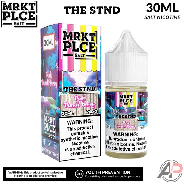 MRKT PLCE Iced Pink Punch Berry THE STND Salt Nicotine 30mL