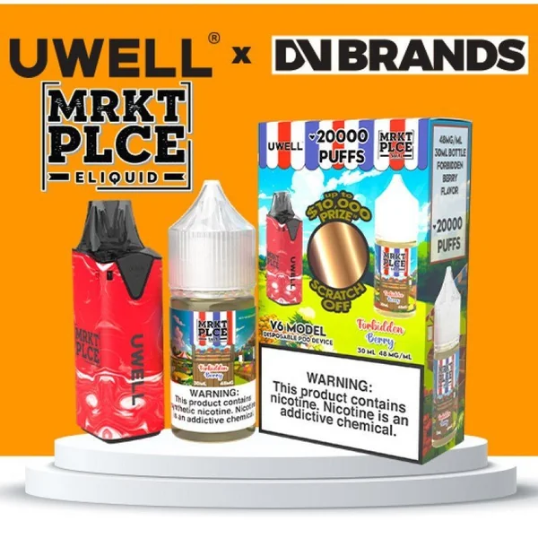 MRKT PLCE Salt x Uwell V6 - E-Liquid + Device Bundle - Image 2