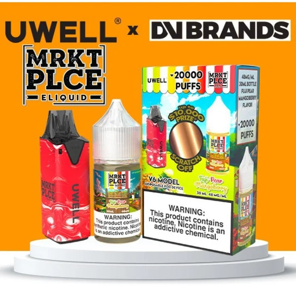 MRKT PLCE Salt x Uwell V6 - E-Liquid + Device Bundle - Image 3