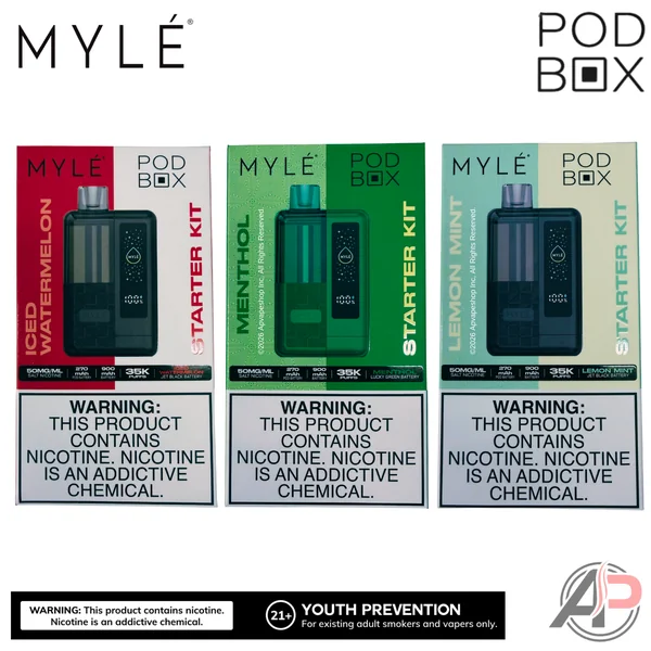 Myle Pod Box 35,000 Puffs Disposable Vape Device Kit