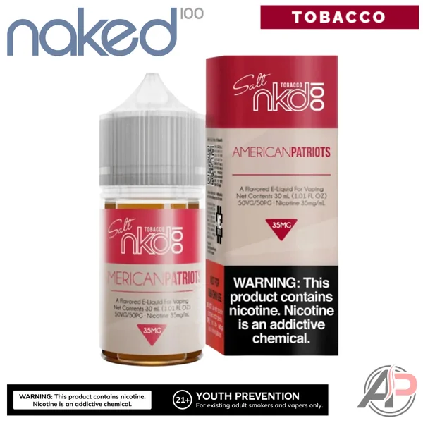 Naked 100 American Patriots Salt Nicotine E-Liquid 30mL