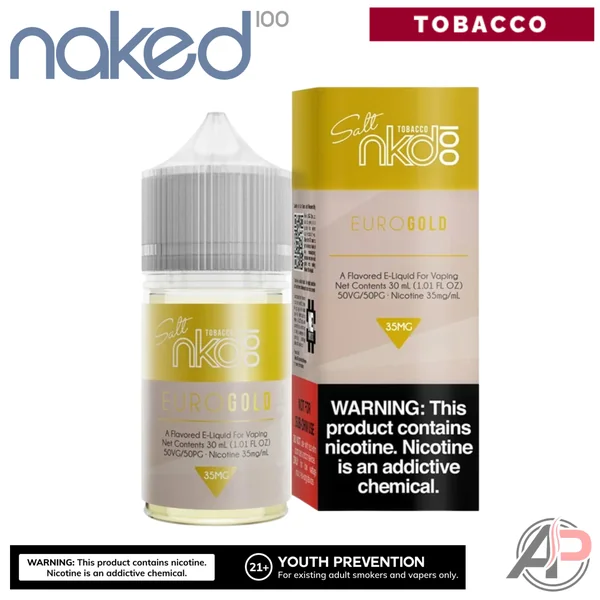 Naked 100 Euro Gold Salt Nicotine E-Liquid 30mL