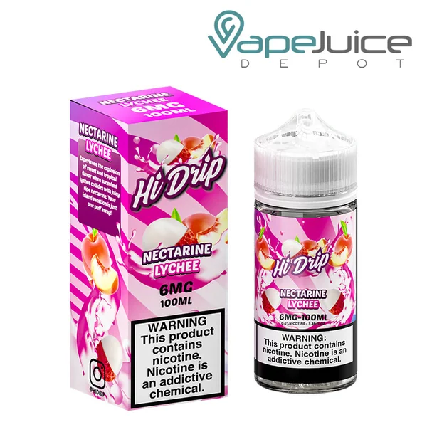 Nectarine Lychee Hi-Drip eLiquid 100ml - Image 3