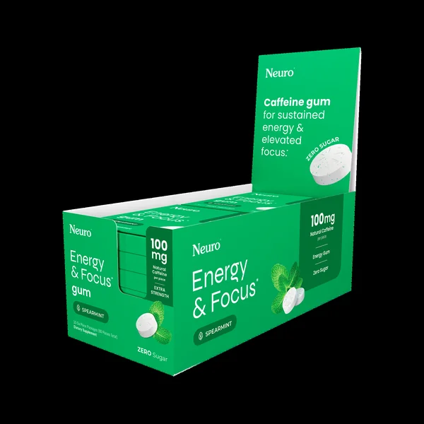Neuro Energy And Focus Gum Extra Strength 6ct (10/pack) - Image 2