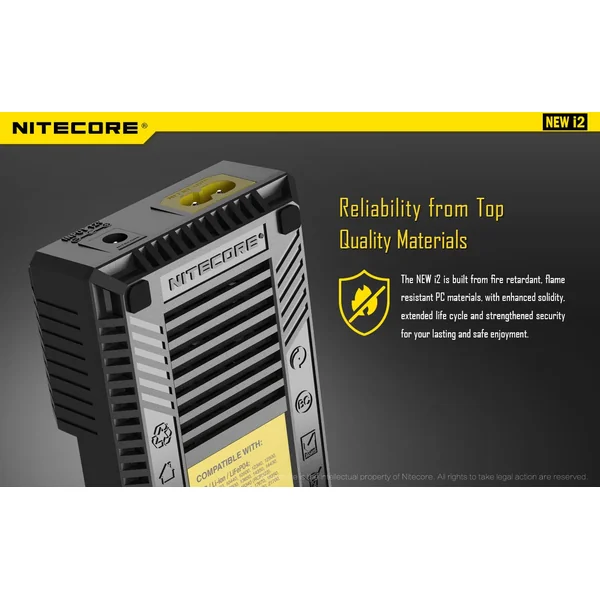 NITECORE i2 Battery Charger (2-Bay) - Image 8