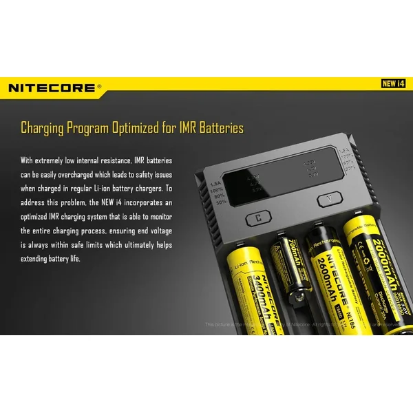 NITECORE i4 Battery Charger (4-Bay) - Image 2