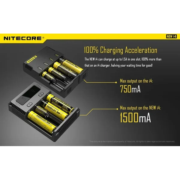 NITECORE i4 Battery Charger (4-Bay) - Image 3