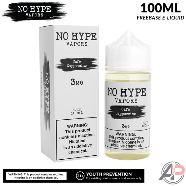 No Hype Vapors Cafe Cappuccino E-Liquid 100mL