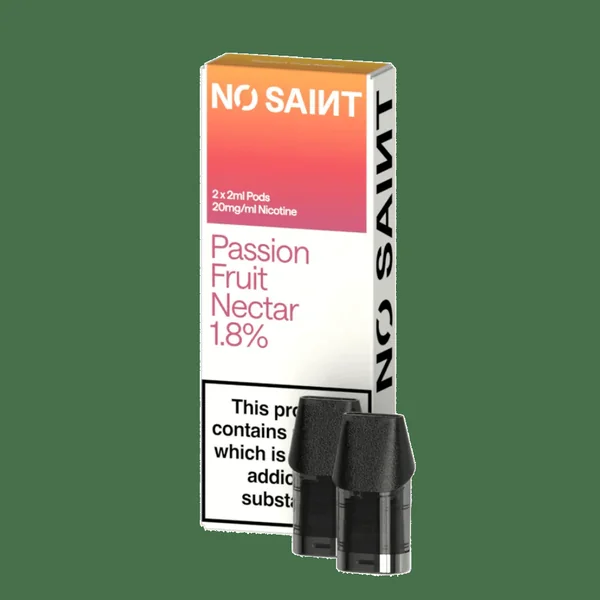 No Saint Prefilled Pods Passion Fruit Nectar (2 Pack)
