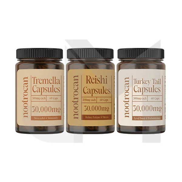 Nootrocan 30000mg Nootropic Vegan Mushroom Capsules - 60 Caps