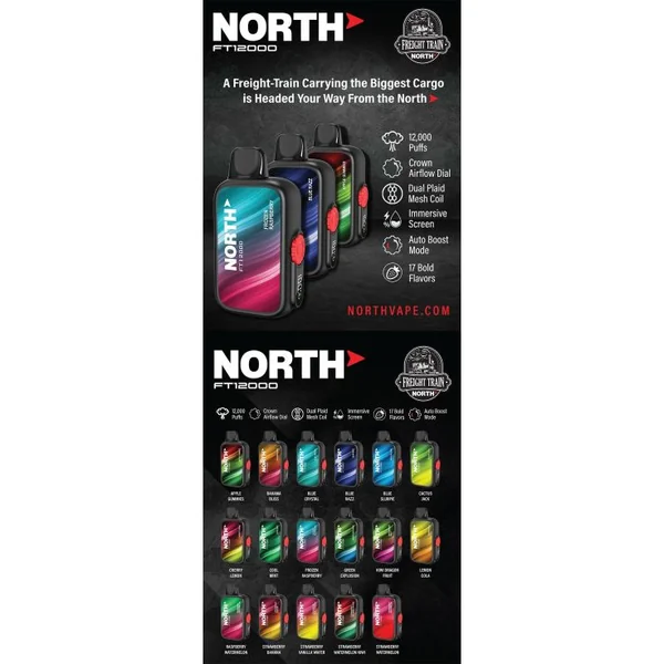 North FT12000 Disposable Vape 5% - Image 27