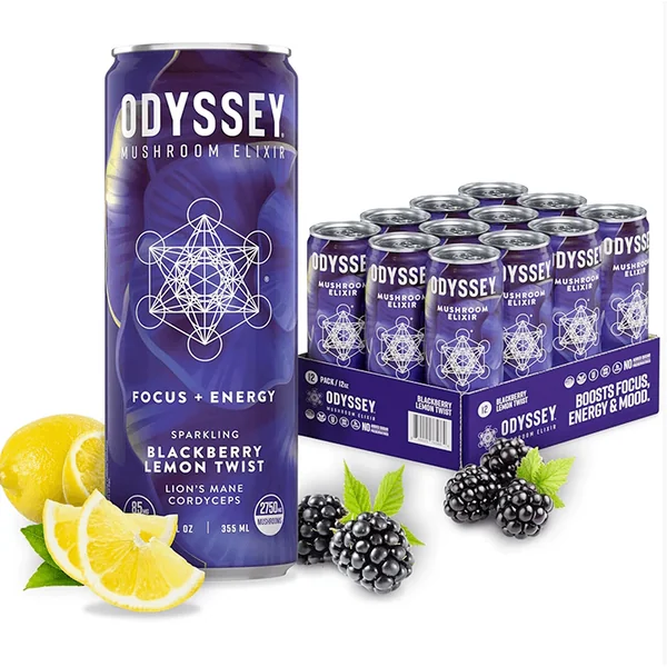 Odyssey - Energy + Focus - Mushrooms / Caffeine - Blackberry Lemon Twist - 2750mg:85mg