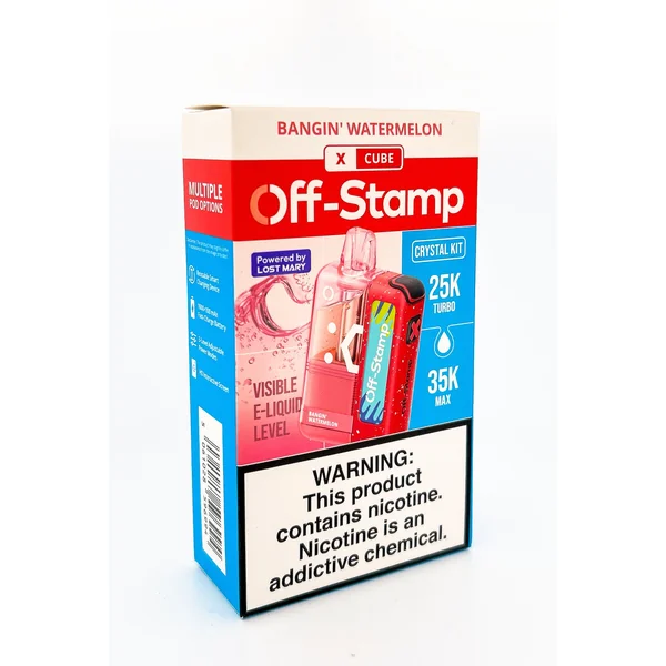 OFF STAMP X CUBE CRYSTAL KIT DISPOSABLE / BANGIN' WATERMELON / 50MG / 18ML / 25K