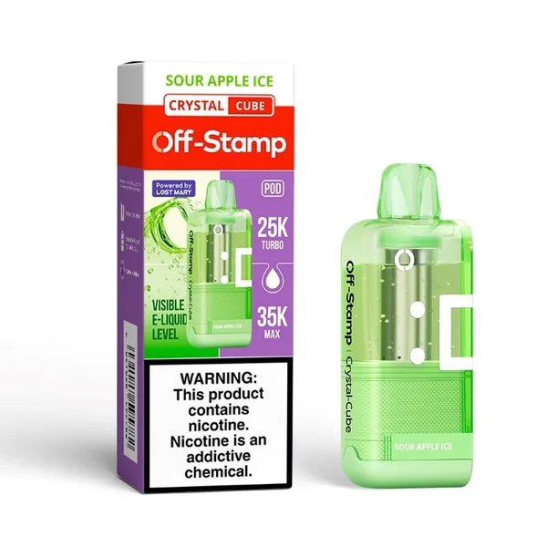 Off-Stamp X Cube Crystal Cube 35K Disposable Vape Pod (17ml, 5%) - Image 10