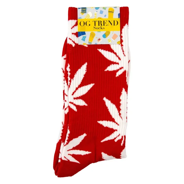 OG Trend Cannabis Leaf Socks - One Size Fits All