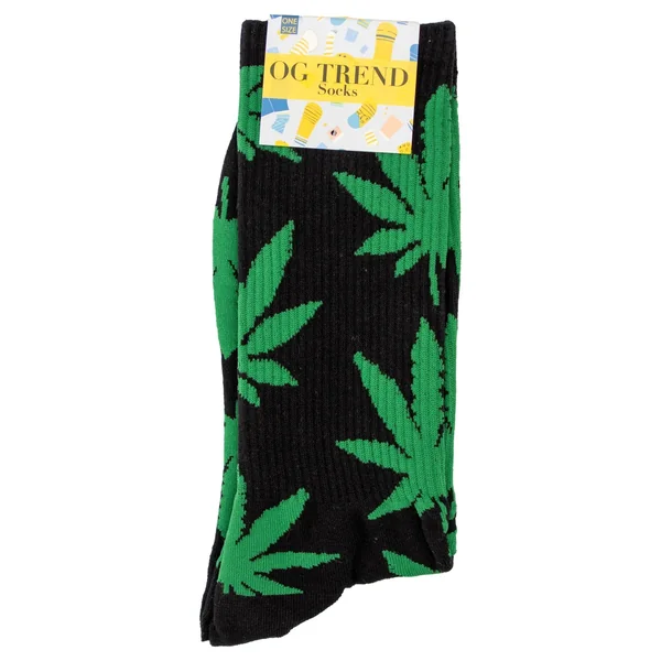 OG Trend Cannabis Leaf Socks - One Size Fits All - Image 3