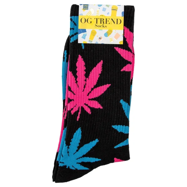 OG Trend Cannabis Leaf Socks - One Size Fits All - Image 4