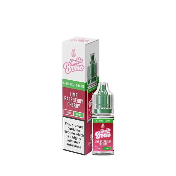 Ohm Brew Double Brew Lime Raspberry Cherry 10ml Nic Salt E-Liquid - Image 3