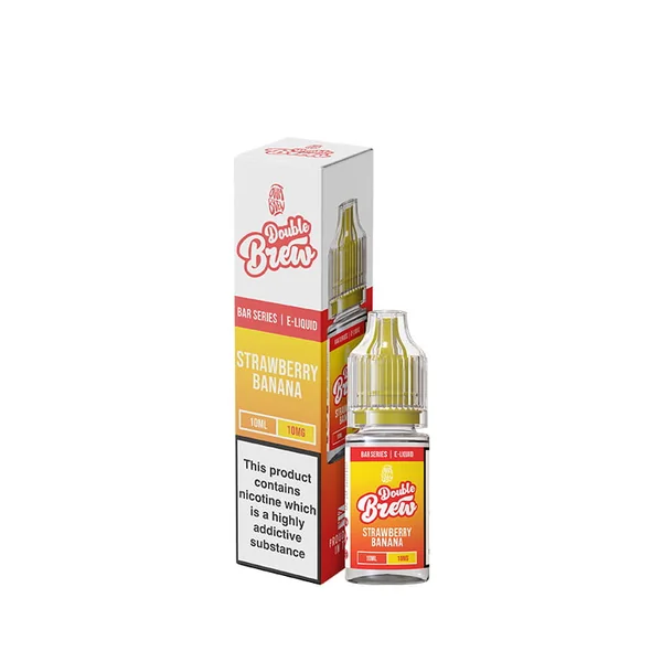 Ohm Brew Double Brew Strawberry Banana 10ml Nic Salt E-Liquid - Image 2