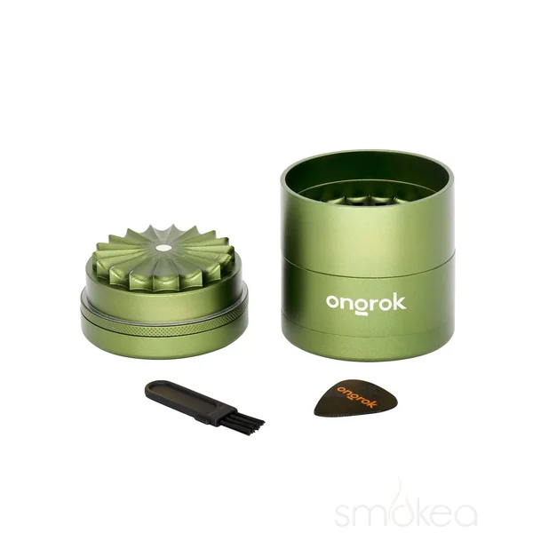 ONGROK Flower Petal Toothless Aluminum Storage Grinder