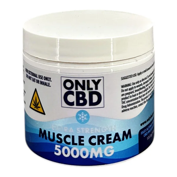 Only CBD Extra Strength 5000mg Muscle Cream
