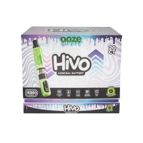 Ooze Hivo Battery Display (20/pack) - Assorted Colors - Image 4