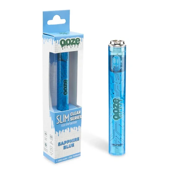 Ooze Slim Clear 400mAh VV 510 Thread Cart Battery - Image 5